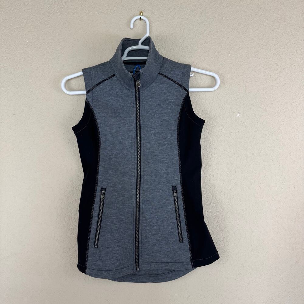 Kuhl Kestrel Vest Womens Sz XS Sleeveless Full Zip Pockets Outdoors Hiking Gray
